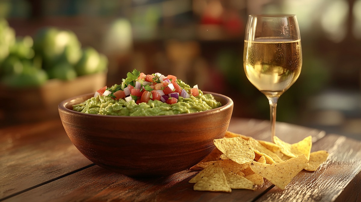 Sauvignon Blanc drink and Mexian Guacamole food